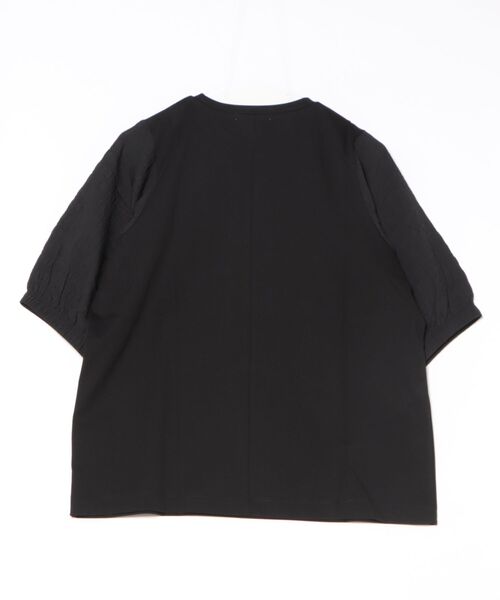 HusHusH(ハッシュアッシュ)の「HusHusH 袖異素材プルオーバー(Tシャツ/カットソー・レディース・ブラック/サックスブルー/オフホワイト・M/L)」の16枚目の写真