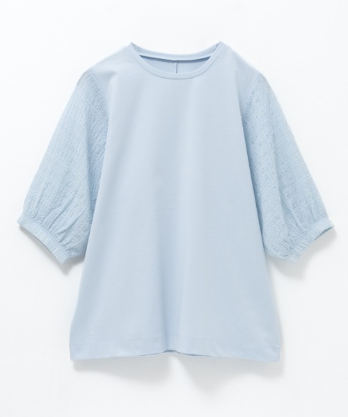 HusHusH(ハッシュアッシュ)の「HusHusH 袖異素材プルオーバー(Tシャツ/カットソー・レディース・ブラック/サックスブルー/オフホワイト・M/L)」の14枚目の写真