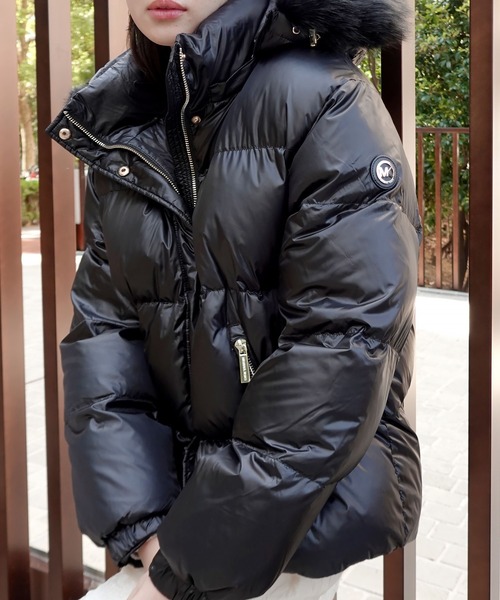 MICHAEL KORS（マイケルコース）の「CARMEN パファー ジャケット（ダウンジャケット/コート・レディース・ブラック・L/XS/M/S）」の12枚目の写真