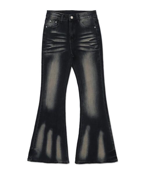 dispark(ディスパーク)の「DISPARK/ブラストストフレアデニムパンツ(デニムパンツ・レディース・ダークインディゴブルー/ライトインディゴブルー・MEDIUM/SMALL)」の12枚目の写真