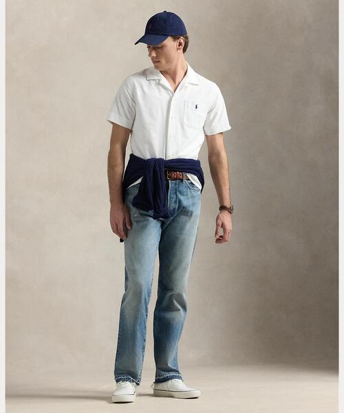POLO RALPH LAUREN(ポロ ラルフ ローレン)の「クラシック フィット オックスフォード キャンプ シャツ(シャツ/ブラウス・メンズ・ホワイト・S/M/L/XXL/XL/XS)」の3枚目の写真