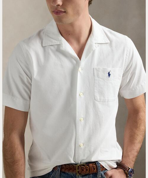 POLO RALPH LAUREN(ポロ ラルフ ローレン)の「クラシック フィット オックスフォード キャンプ シャツ(シャツ/ブラウス・メンズ・ホワイト・S/M/L/XXL/XL/XS)」の5枚目の写真