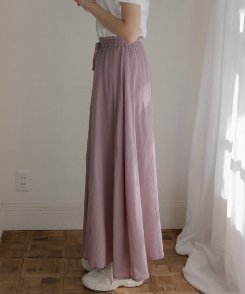 slattgir(スラットジール)の「高身長 フレアマキシスカート(セットアップ対応)(トールサイズ)Essenave(スカート・レディース・パープル系/ネイビー・M/L/LL/3L/4L/5L)」の17枚目の写真