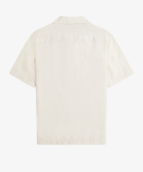 Sサイズ　FRED PERRY フレッドペリー　 ラコステ　リネンシャツ セール】Linen Blend Revere Collar Shirt／リネンブレンド