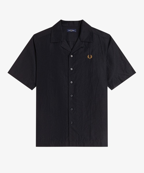 FRED PERRY(フレッドペリー)の「Linen Blend Revere Collar Shirt/リネンブレンドオープンカラーシャツ(シャツ/ブラウス・メンズ・ライトベージュ/ブルー/ネイビー/ブラック/ホワイト・S/M/L)」の22枚目の写真