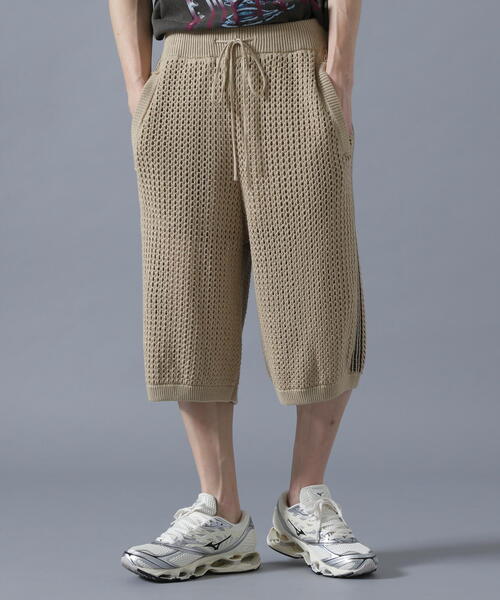 DANKE SCHON(ダンケシェーン)の「DankeSchon/ダンケシェーン/MESHKNIT SHORTS(その他パンツ・レディース・ブラック/ベージュ・M/L)」の3枚目の写真
