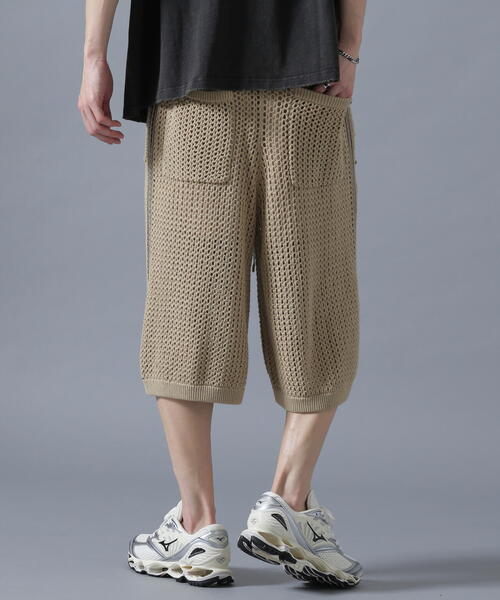 DANKE SCHON(ダンケシェーン)の「DankeSchon/ダンケシェーン/MESHKNIT SHORTS(その他パンツ・レディース・ブラック/ベージュ・M/L)」の4枚目の写真