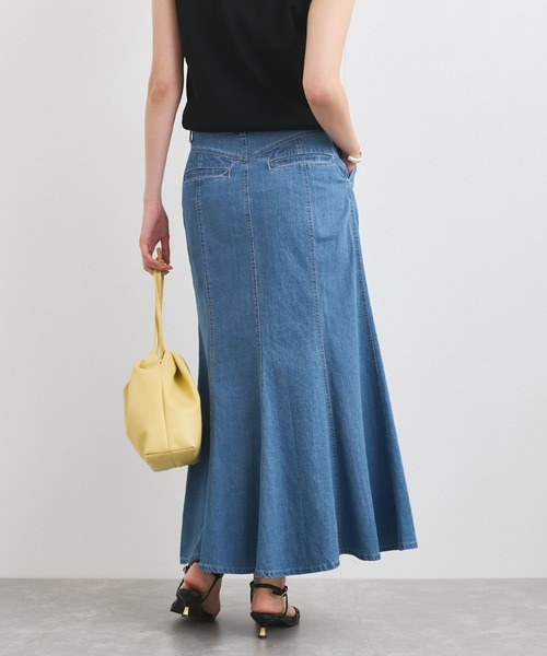 VIS(ビス)の「ライトデニムマーメイドスカート(デニムスカート・レディース・サックスブルー/ブルー・S/M)」の6枚目の写真