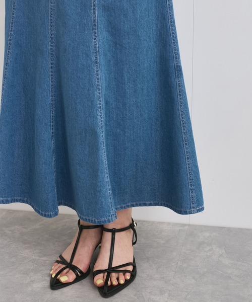 VIS(ビス)の「ライトデニムマーメイドスカート(デニムスカート・レディース・サックスブルー/ブルー・S/M)」の12枚目の写真