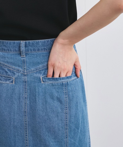 VIS(ビス)の「ライトデニムマーメイドスカート(デニムスカート・レディース・サックスブルー/ブルー・S/M)」の13枚目の写真