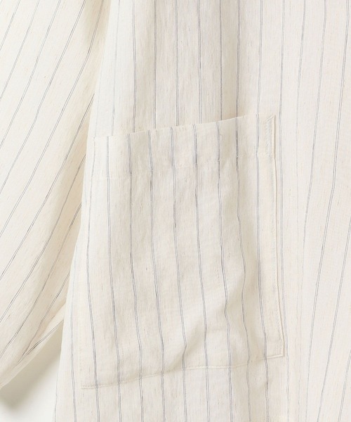 LEPSIM(レプシィム)の「ストライプジャケットライクシャツ 289445(シャツ/ブラウス・レディース・アイボリー/ブラウン・FREE)」の16枚目の写真