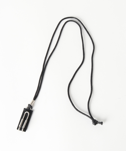ED ROBERT JUDSON(エドロバートジャドソン)の「ED ROBERT JUDSON / エドロバート ジャドソン spring clip neck holder(ネックレス・メンズ・ブラック・FREE)」の3枚目の写真