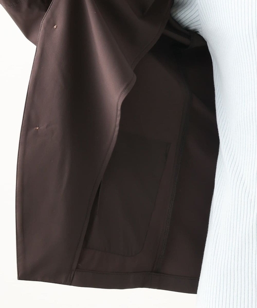 MK MICHEL KLEIN HOMME (エムケーミッシェルクランオム)の「【セットアップ対応】ノーカラーカーディガンジャケット/ニュートラルストレッチ(カーディガン/ボレロ・メンズ・ブラック/ライトブラウン・48/51/46)」の13枚目の写真