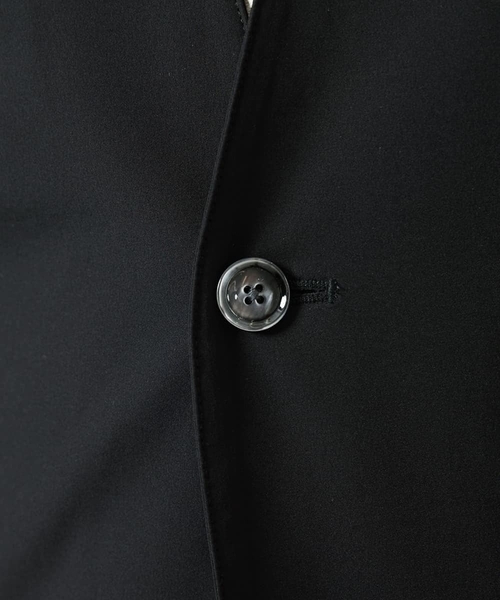 MK MICHEL KLEIN HOMME (エムケーミッシェルクランオム)の「【セットアップ対応】ノーカラーカーディガンジャケット/ニュートラルストレッチ(カーディガン/ボレロ・メンズ・ブラック/ライトブラウン・48/51/46)」の17枚目の写真