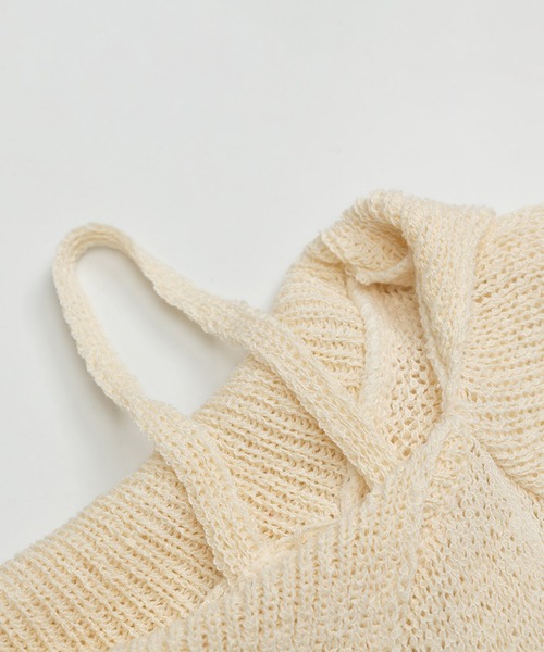 HOOK(フック)の「【HOOK】for girls ダメージデザインスプラッシュプリントニットトップス (SS)(ニット/セーター・レディース・ベージュ・SMALL/MEDIUM)」の5枚目の写真