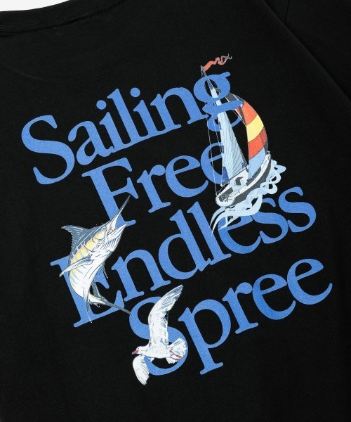 rehacer(レアセル)の「rehacer : Sailing Free Relax Fit T-shirt / セイリング フリー リラックス フィット Tシャツ(Tシャツ/カットソー・メンズ・ブラック/ホワイト・X-LARGE/SMALL/MEDIUM/LARGE)」の2枚目の写真