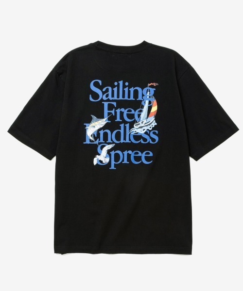 rehacer(レアセル)の「rehacer : Sailing Free Relax Fit T-shirt / セイリング フリー リラックス フィット Tシャツ(Tシャツ/カットソー・メンズ・ブラック/ホワイト・X-LARGE/SMALL/MEDIUM/LARGE)」の9枚目の写真
