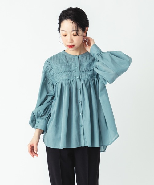 ever closet(エバークローゼット)の「インド綿 シアーブラウス(シャツ/ブラウス・レディース・ブルー/ブラウン/ピンク・F)」の3枚目の写真