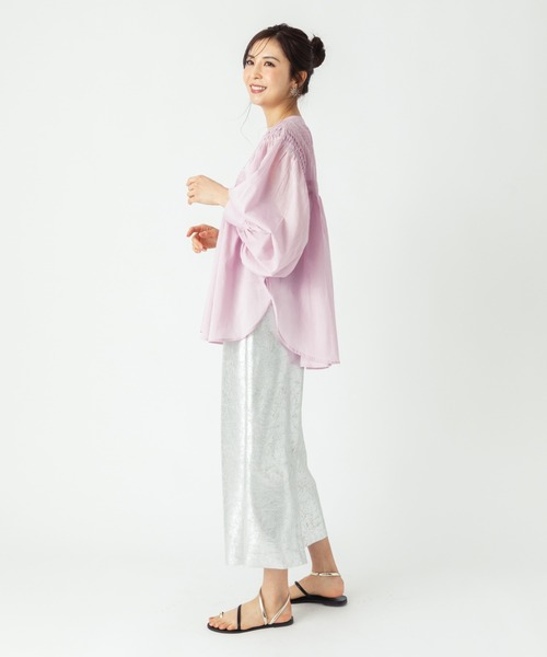 ever closet(エバークローゼット)の「インド綿 シアーブラウス(シャツ/ブラウス・レディース・ブルー/ブラウン/ピンク・F)」の17枚目の写真