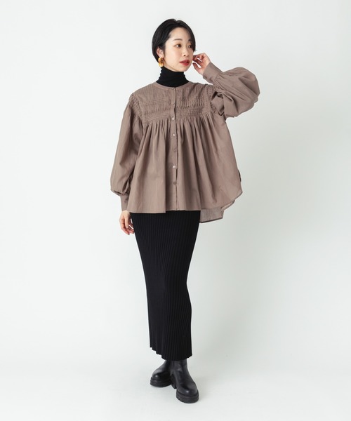 ever closet(エバークローゼット)の「インド綿 シアーブラウス(シャツ/ブラウス・レディース・ブルー/ブラウン/ピンク・F)」の20枚目の写真