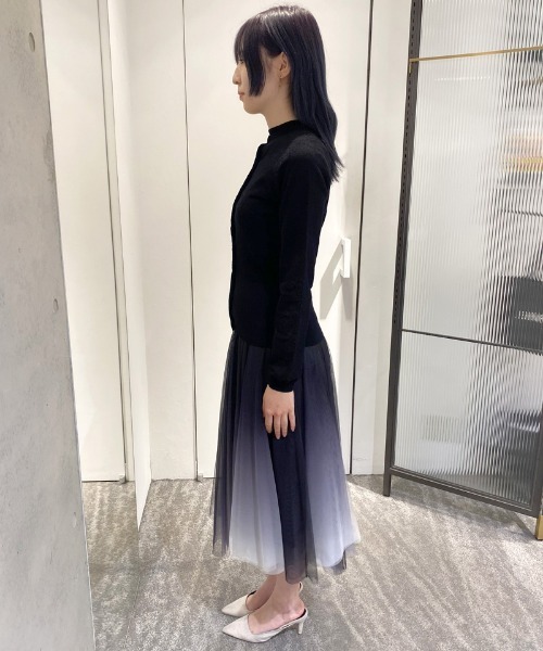 JENNE（ジェンヌ）の「ステンドグラス編みカーディガン（カーディガン/ボレロ・レディース・ブラック/ネイビー/ホワイト・SMALL/MEDIUM/LARGE）」の13枚目の写真
