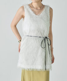 SHENERY | 《１枚でもレイヤードも◎》ベルテッドファジートップス(シャツ/ブラウス)