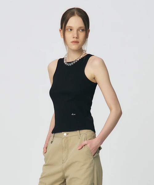 KUME(クメ)の「KUME/クメ Basic Tank Top タンクトップ 秋物 秋服 2026年秋冬(タンクトップ・レディース・ブラック/ライトイエロー/ホワイト・M)」の4枚目の写真