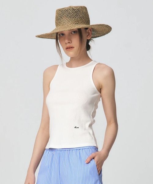 KUME(クメ)の「KUME/クメ Basic Tank Top タンクトップ 秋物 秋服 2026年秋冬(タンクトップ・レディース・ブラック/ライトイエロー/ホワイト・M)」の11枚目の写真