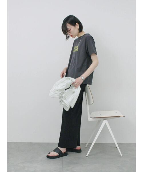 Samansa Mos2 blue(サマンサモスモスブルー)の「【接触冷感】タックパンツ(その他パンツ・レディース・チャコールグレー/ライトベージュ/ブラック/ブルー・F)」の14枚目の写真