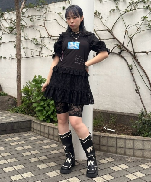 Candy Stripper(キャンディストリッパー)の「SAILOR COLLAR トップス(Tシャツ/カットソー・レディース・オフホワイト/レッド/ブラック・FREE)」の22枚目の写真