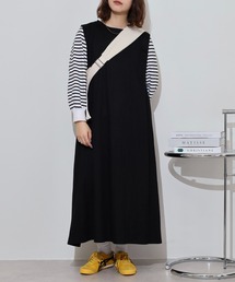 mitis（ミティス）の「mitis 冷感カノコ肩タックバックフレアワンピース（ワンピース）」