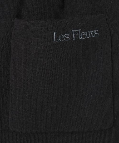 JEANASIS パンツ 「Les Fleurs」アソートニットストレートパンツ
