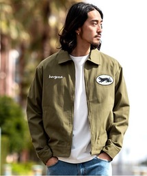 SILVER BULLET（シルバーバレット）の「『ALCARZA/アルカーザ』ワッペンジップアップジャケット(黒豹)（ミリタリージャケット）」