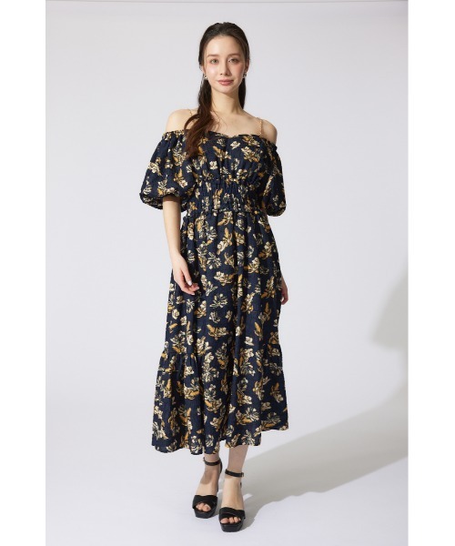 新品未使用タグ付き☆rienda　バルーンスリーブフレアワンピース rienda｜バルーンスリーブフレアワンピース | Rakuten Fashion