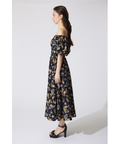 rienda(リエンダ)の「バルーンスリーブフレアワンピース 夏服 半袖(ワンピース・レディース・ブルー系その他3/ブラック系その他/ピンク・SMALL/MEDIUM)」の15枚目の写真