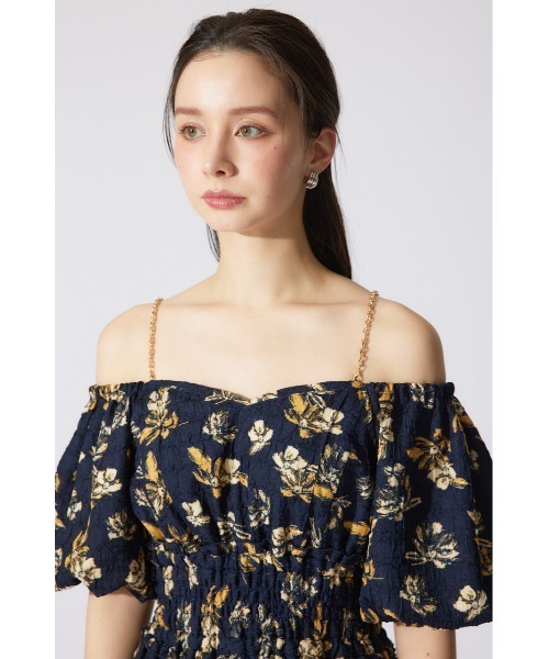 rienda(リエンダ)の「バルーンスリーブフレアワンピース 夏服 半袖(ワンピース・レディース・ブルー系その他3/ブラック系その他/ピンク・SMALL/MEDIUM)」の17枚目の写真