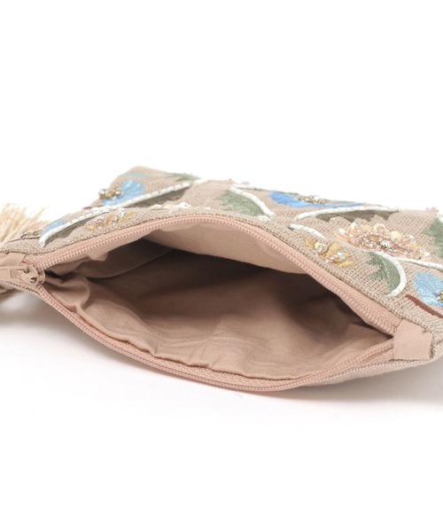 ビーズのポーチ 二種 Bead embroidery mini zipper pouch Bead embroidery How to