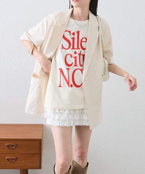 mystic（ミスティック）の「フリルティアードミニスカート（スカート・レディース・オフホワイト/ブラック・FREE）」の5枚目の写真