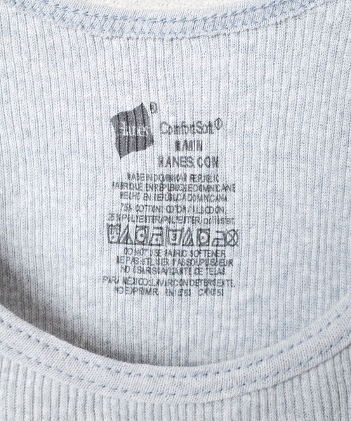 HANES（ヘインズ）の「【Hanes/ヘインズ】6P BLACK＆GRAY TAGLESS COMFORTSOFT TANKS 6枚組 ブラック＆グレー タグレス タンクトップ（タンクトップ・メンズ・その他・SMALL/XX-LARGE/X-LARGE/LARGE/MEDIUM）」の10枚目の写真