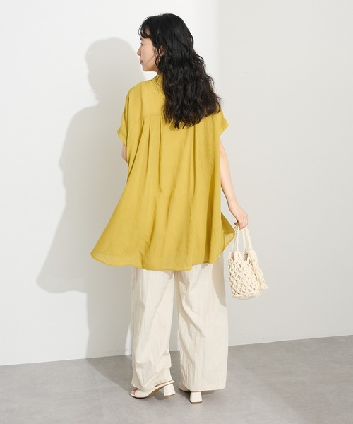 CRAFT STANDARD BOUTIQUE(クラフトスタンダードブティック)の「ヴィンテージボイルタックチュニック◆(シャツ/ブラウス・レディース・ブラック/ホワイト/レッド/イエロー・FREE)」の12枚目の写真