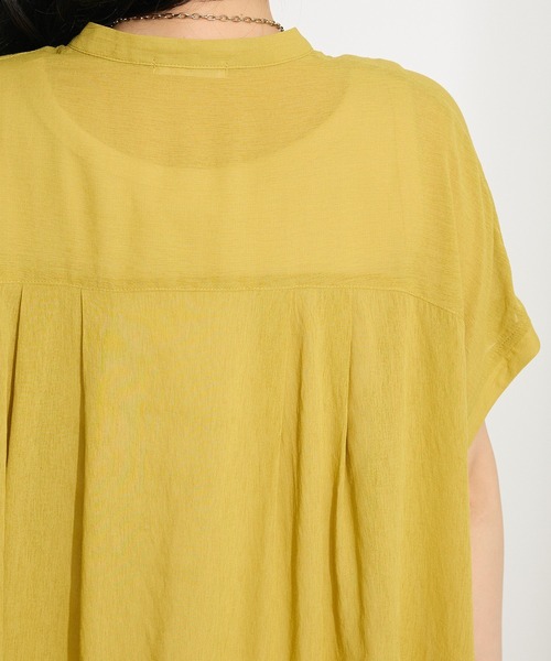 CRAFT STANDARD BOUTIQUE(クラフトスタンダードブティック)の「ヴィンテージボイルタックチュニック◆(シャツ/ブラウス・レディース・ブラック/ホワイト/レッド/イエロー・FREE)」の15枚目の写真