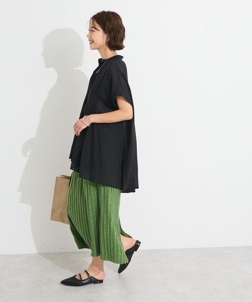 CRAFT STANDARD BOUTIQUE(クラフトスタンダードブティック)の「ヴィンテージボイルタックチュニック◆(シャツ/ブラウス・レディース・ブラック/ホワイト/レッド/イエロー・FREE)」の19枚目の写真