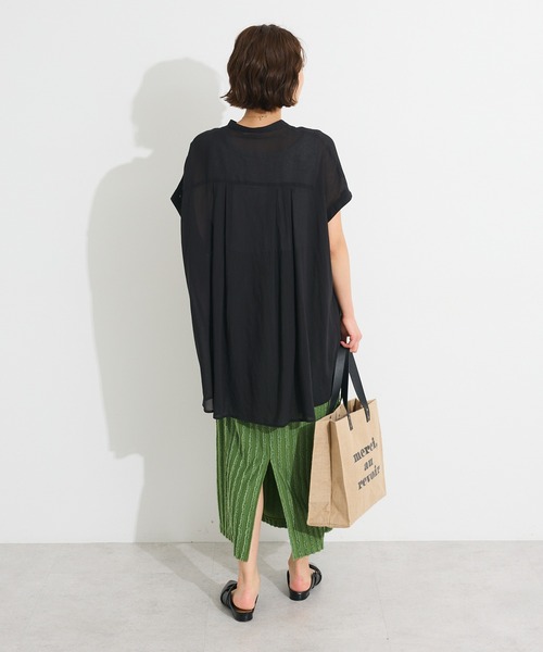 CRAFT STANDARD BOUTIQUE(クラフトスタンダードブティック)の「ヴィンテージボイルタックチュニック◆(シャツ/ブラウス・レディース・ブラック/ホワイト/レッド/イエロー・FREE)」の20枚目の写真