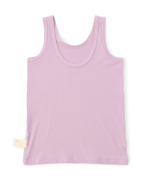 apres les cours（アプレレクール）の「【WEB限定/ジュニア対応】ひんやりメッシュ深あきインナータンク（インナーウェア/肌着・キッズ・ブラック/オフホワイト/ベージュ/パープル/ネイビー/ピンク・90/100/110/120/80/130/140）」の20枚目の写真