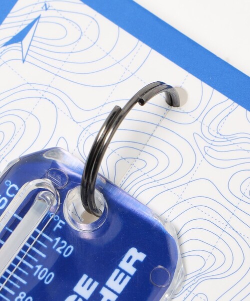 ナイスウェザー温度計キーリングホワイト NICE WEATHER＞COMPASS&THERMOMETER キーリング（その他雑貨