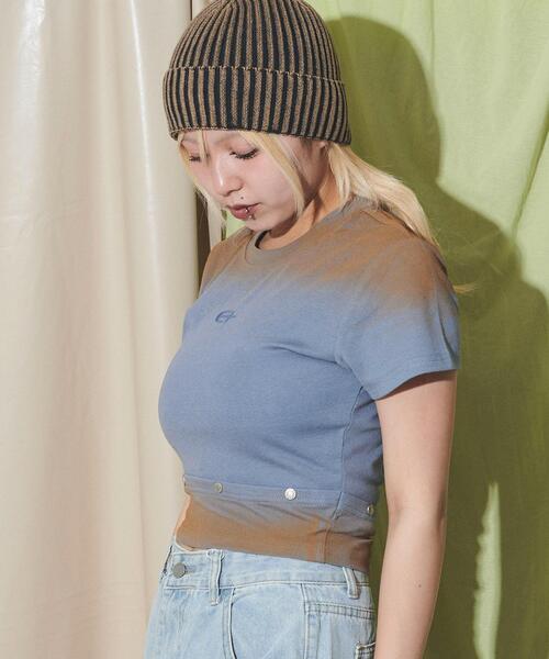 dispark（ディスパーク）の「DISPARK/スタッズグラデピチT（Tシャツ/カットソー・レディース・ブルー/ホワイト・FREE）」の11枚目の写真