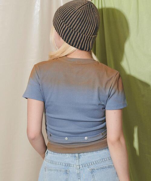 dispark（ディスパーク）の「DISPARK/スタッズグラデピチT（Tシャツ/カットソー・レディース・ブルー/ホワイト・FREE）」の12枚目の写真