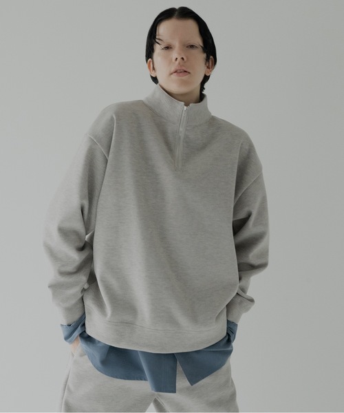 RYU(リュー)の「knit melton skipper sweater(ニット/セーター・メンズ・ベージュ/ライトグレー系・2/4)」の1枚目の写真