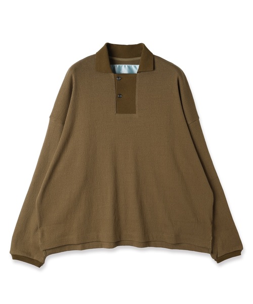 Dulcamara 24SS ワッフルSスリーブポロ　キナリ Dulcamara (ドゥルカマラ) 