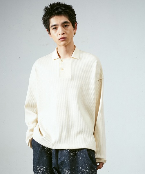 セール】HARINUKI RIB ロングスリーブポロ（ポロシャツ）｜Dulcamara